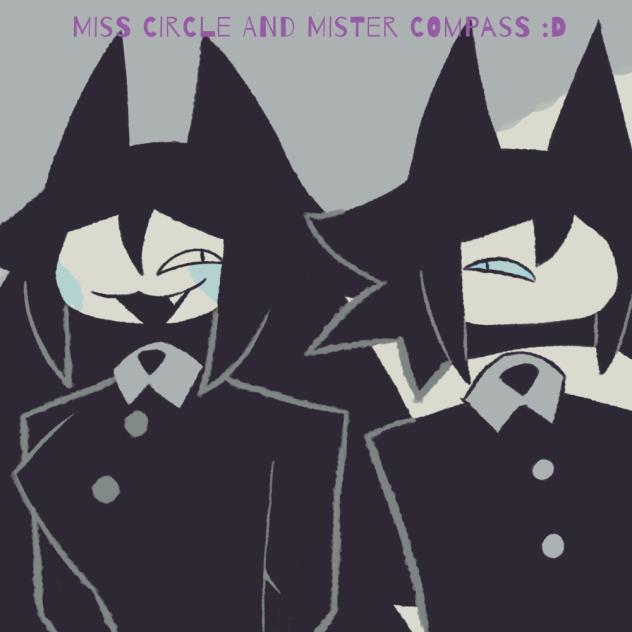 miss circle and mister compass