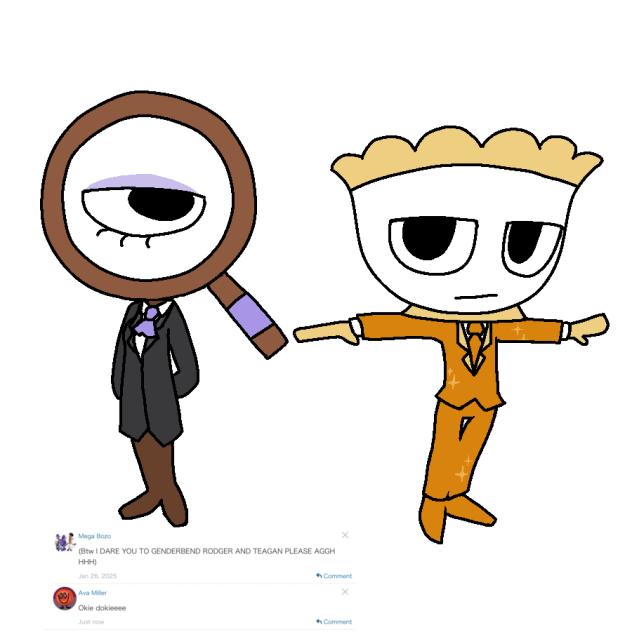 Rodger and Teagan gender swap