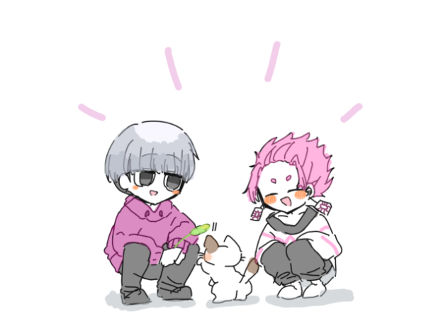 うごく優くんとクモちゃん