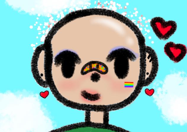 drawing baldies bc my bestie hates them
