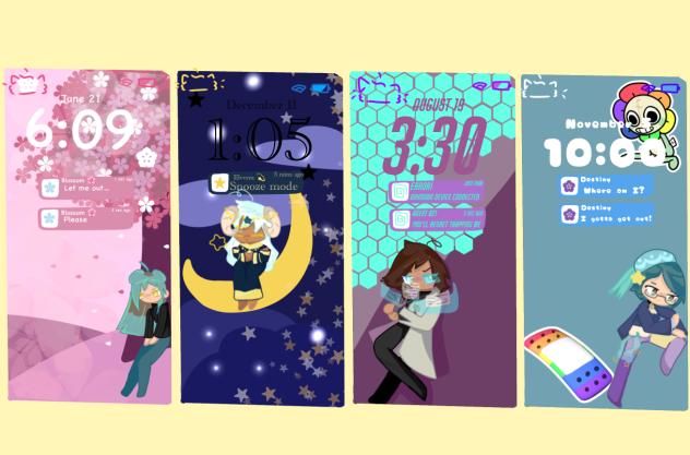 Trapped in a phone AU