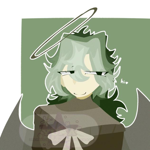 Lineless art doodle of an Oc