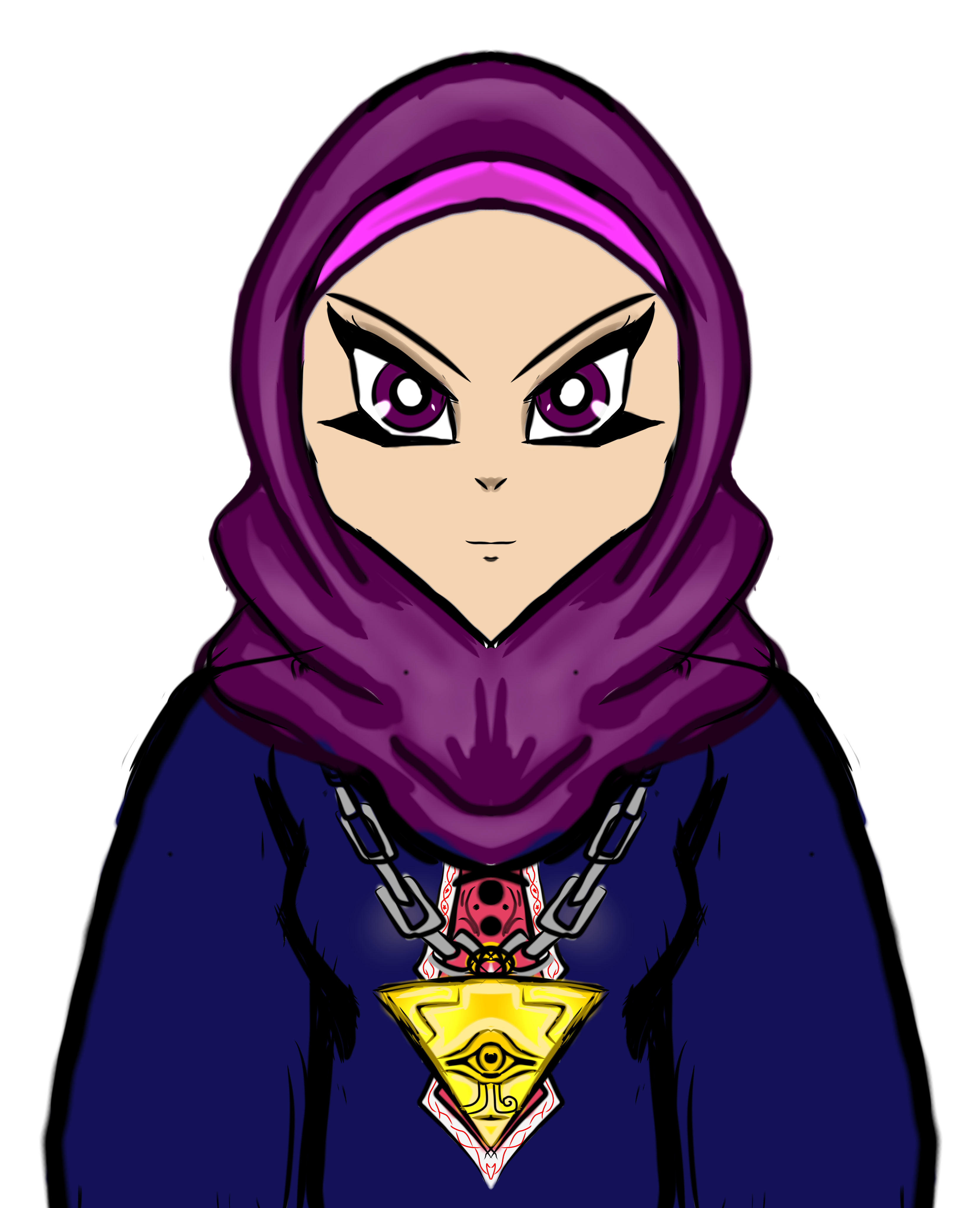 yami yugi versi perempuan berhijab - ibisPaint