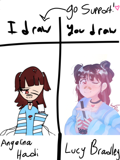 I draw you draw with Angelina Hadi!!!