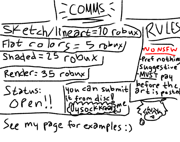 commission sheet!!!!