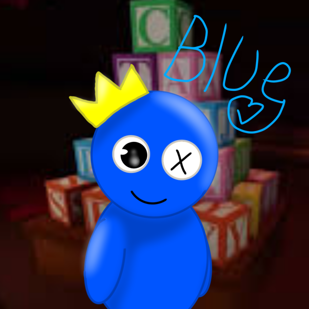 Rainbow Friends Blue - ibisPaint