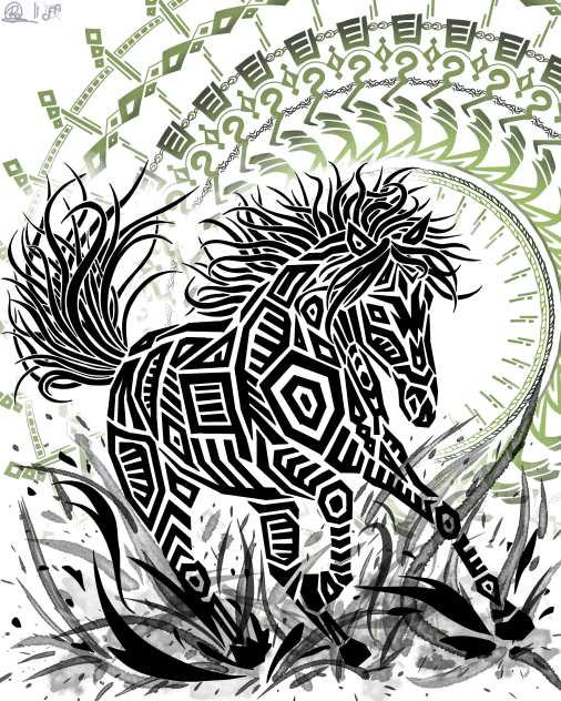 Horse mandala