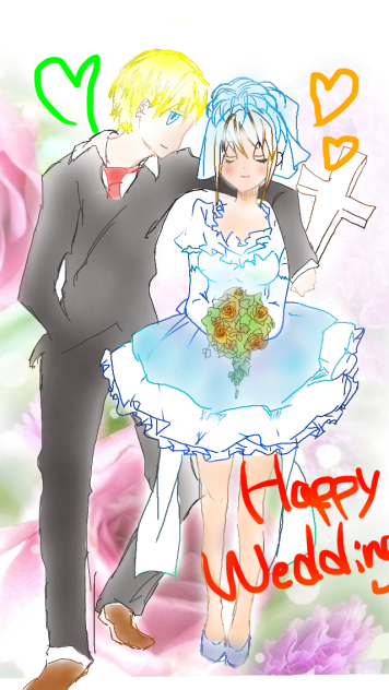 happy wedding - ibisPaint