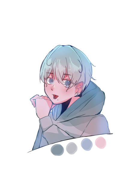 らくがき〜🩵