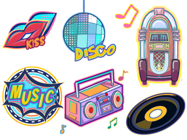 Retro Pop Stickers 2
