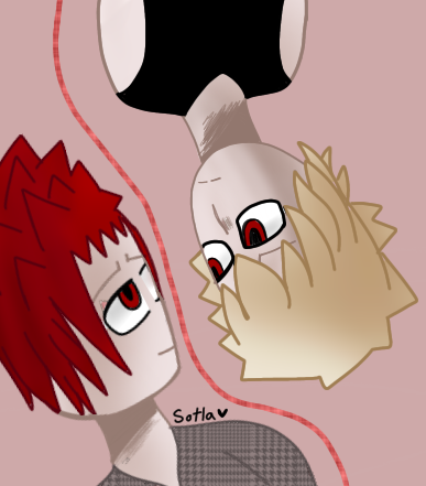Red String of Fate- Kiribaku fanart