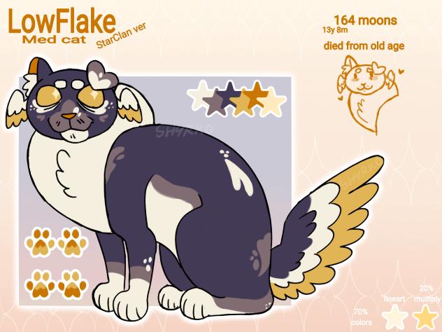 StarClan LowFlake ref for comic 🗣️🔥🔥