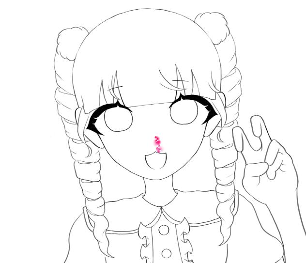 🤧🩸💕線画！