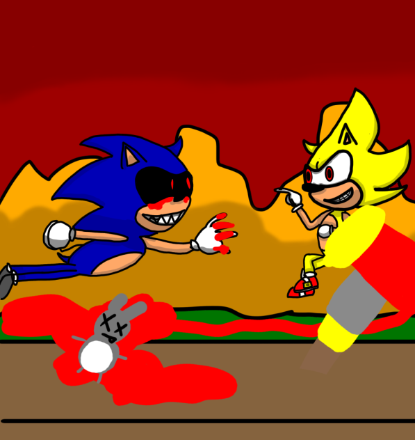 Sonic.EXE vs Super Sonic