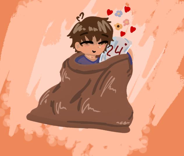 Nico with blanket!!