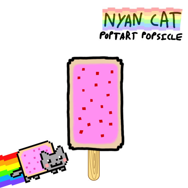 Nyan Cat PopTart Popsicle