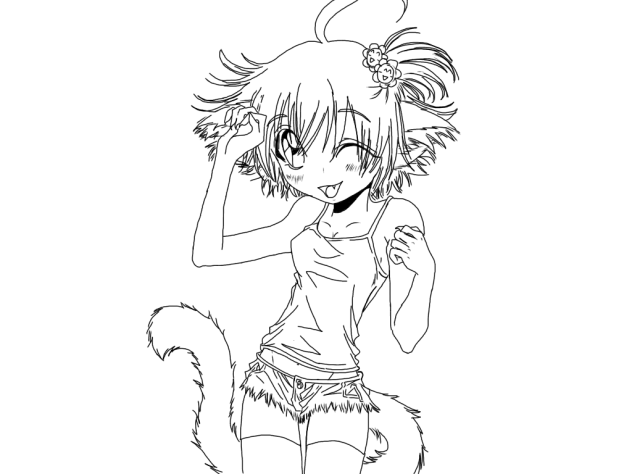 cat girl (unfinished)