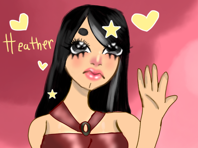 Heather in the jelly art style