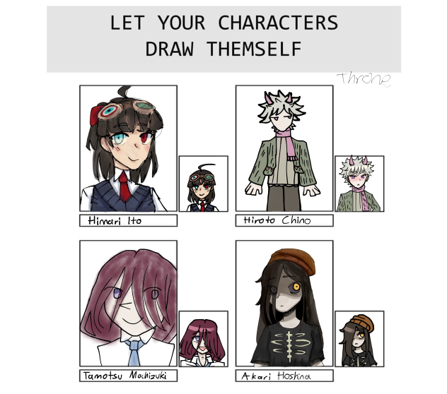 Letting my OCs draw themselves!