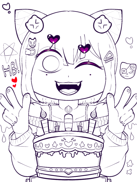 Happy Birthday! (Uncolored)