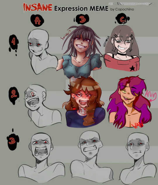 Insane Expression Collab - ibisPaint