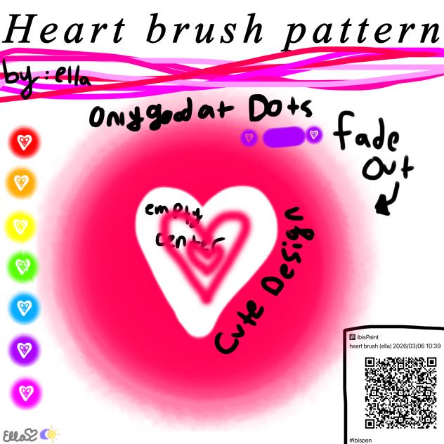 Heart brush pattern(Ella)