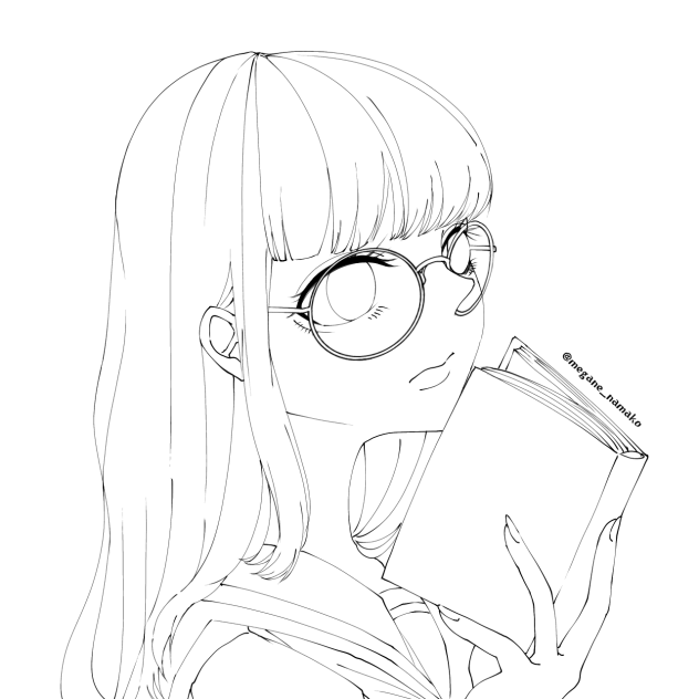 本を読む子ちゃん