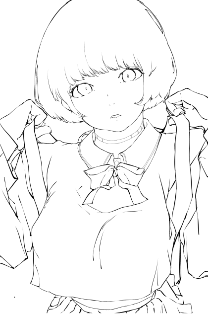 線画💙💙