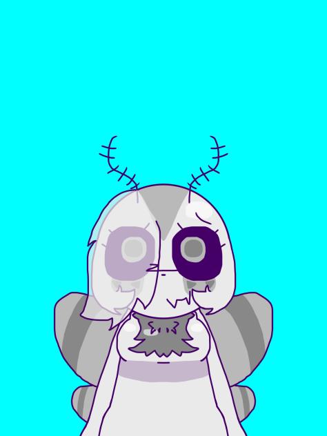Molly the moth🤍🩶