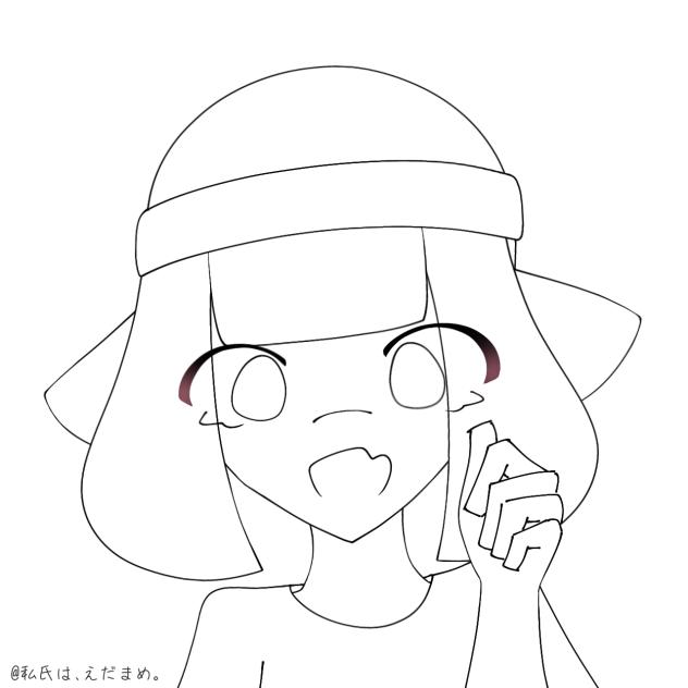 フリー線画です！