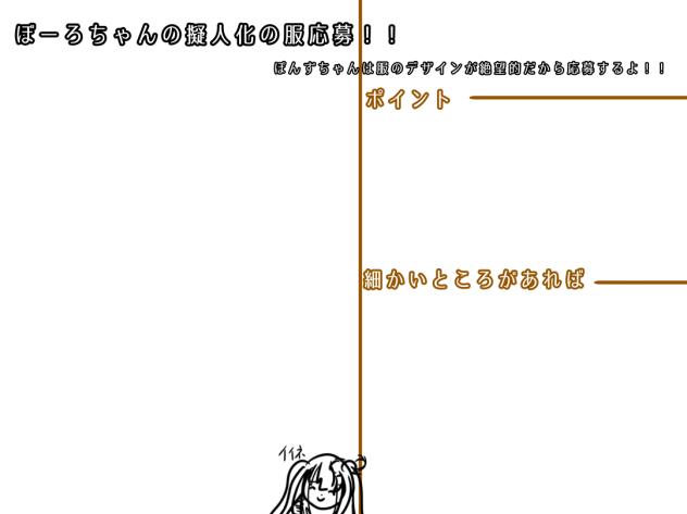 擬人化ぼーろちゃんの服募集します！！