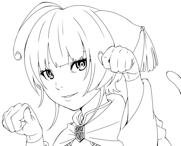 ☆また来てニャン❤︎☆(線画)