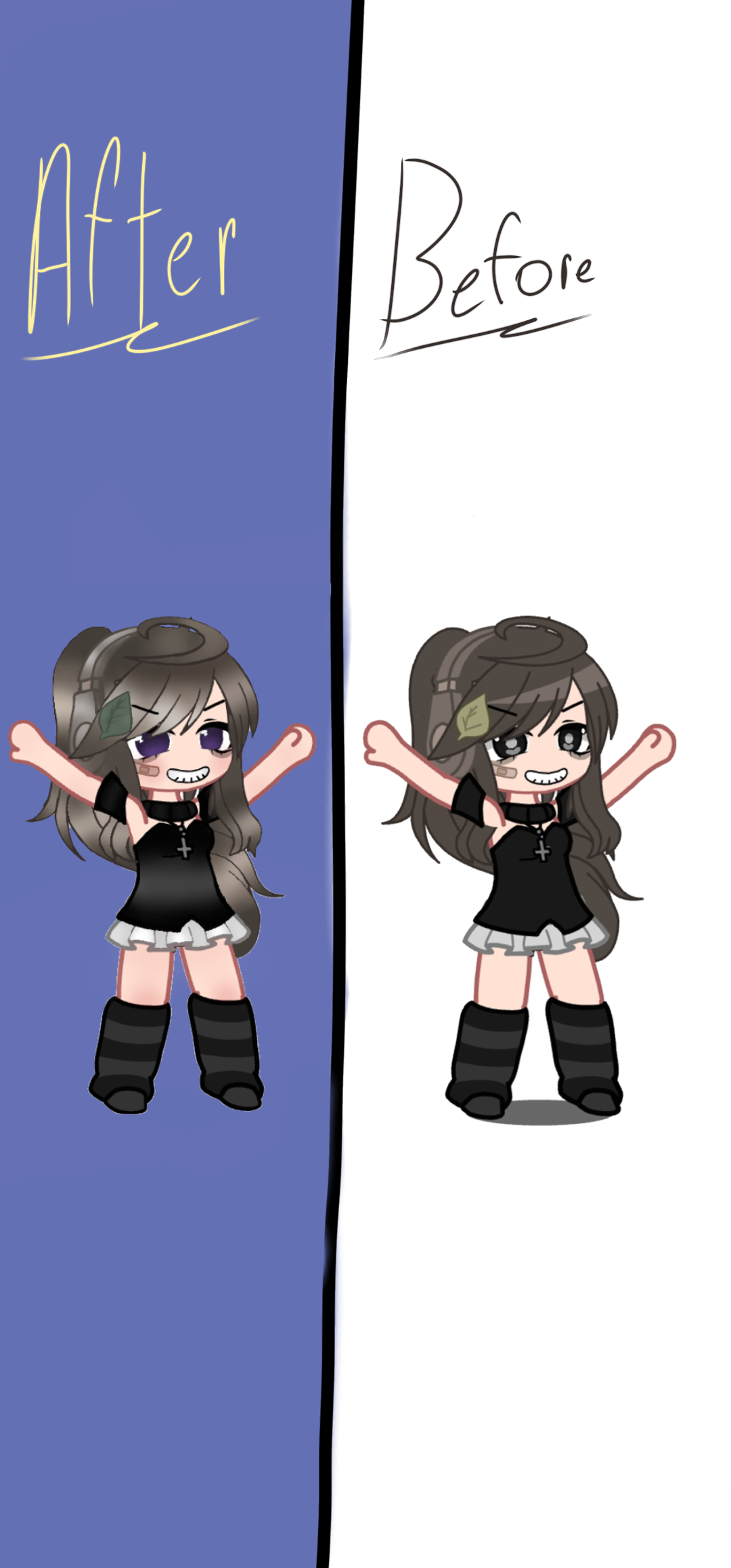 before and after editing - ibisPaint