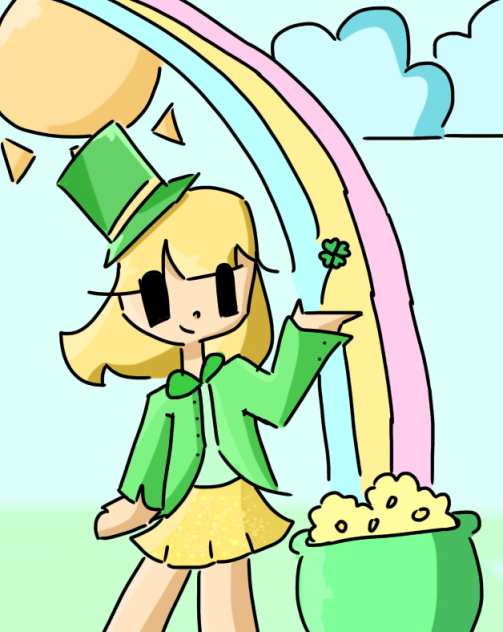Late saint patricks day art
