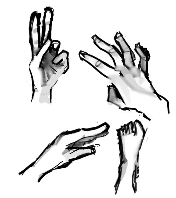 Practicing hands