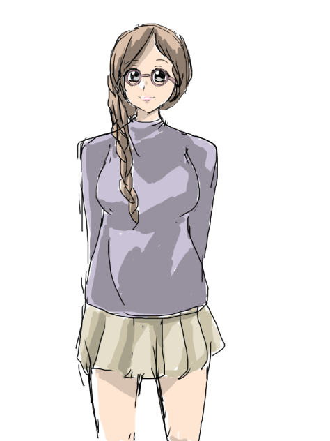 メガネ女の子