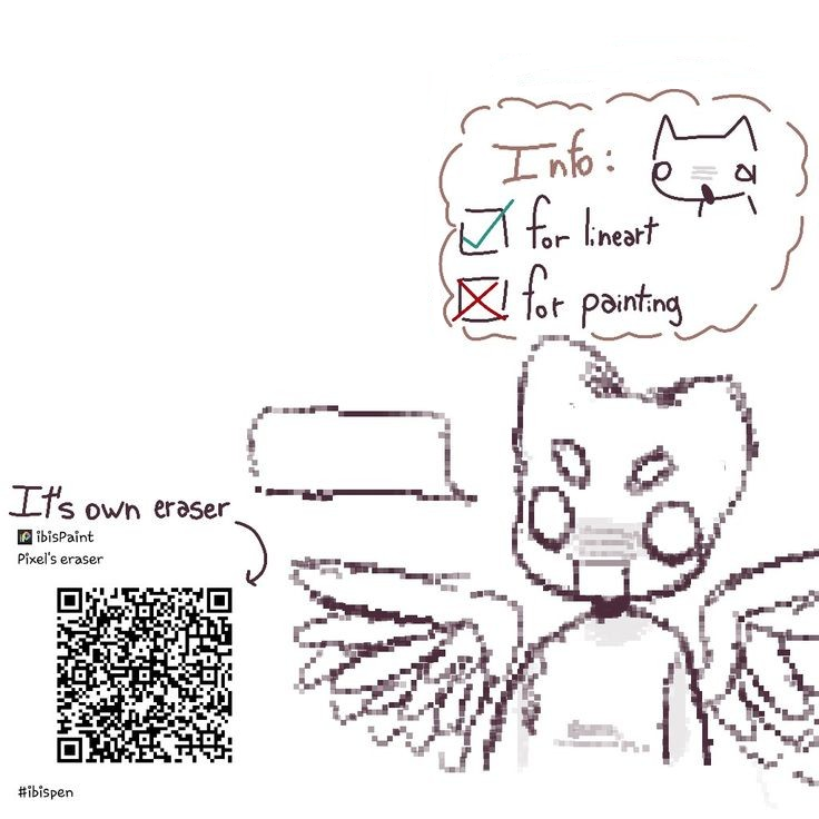 Pixel's eraser ibisPaint