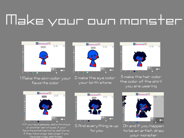 Make your own monster with simple guide