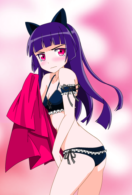 水着黒猫さん