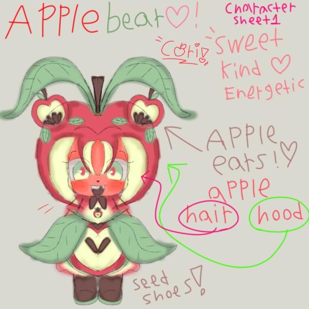 Cori Character Sheet 1 !! ❤💚🍎🍃