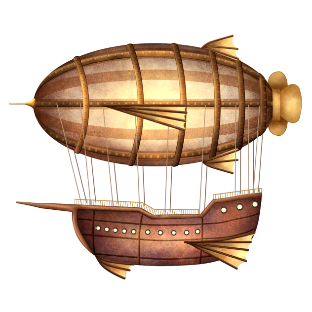 Steampunk airship