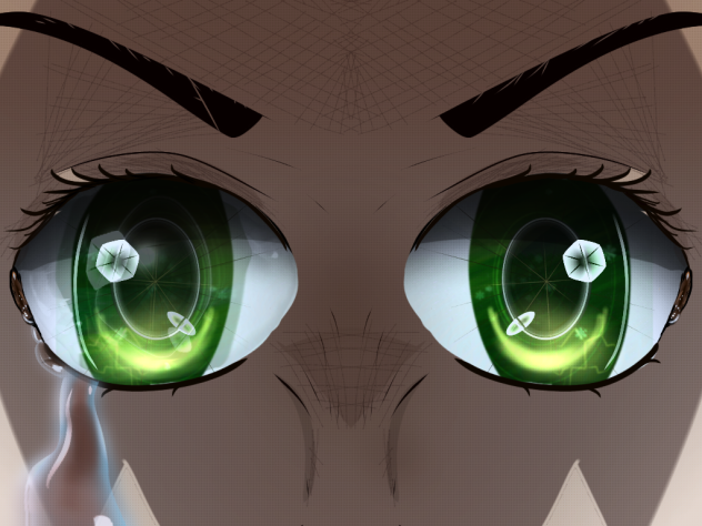 cring anime eye