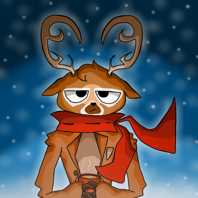 Reindeer snow