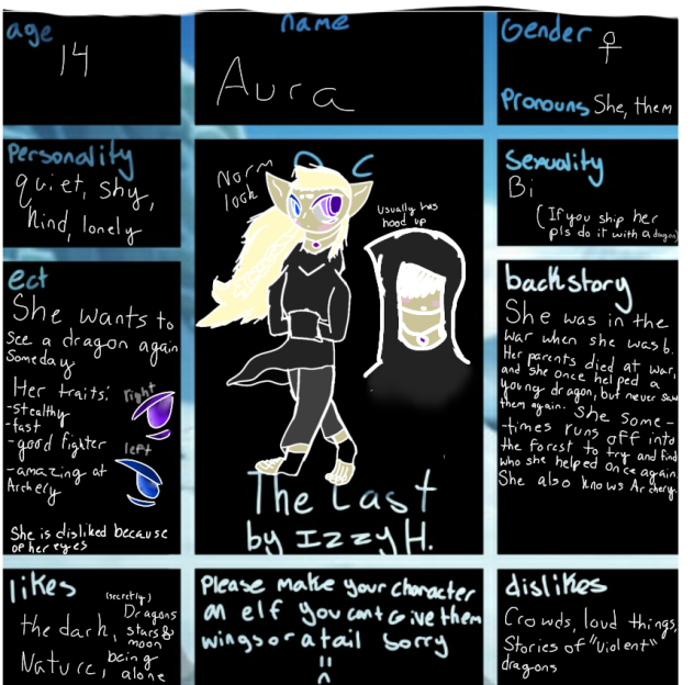 The Last OC for Izzy H.