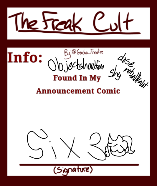 i need to do suff more freak cult