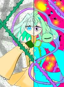 妹に塗ってもらった！！