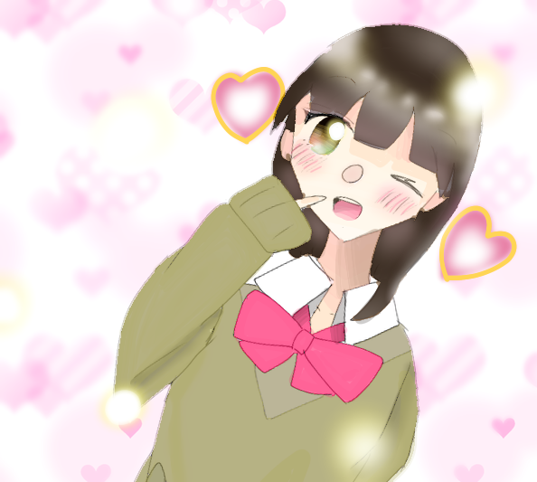 ウインク✖️萌え袖