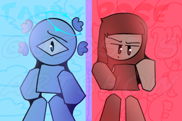 Tabby and rose - ibisPaint