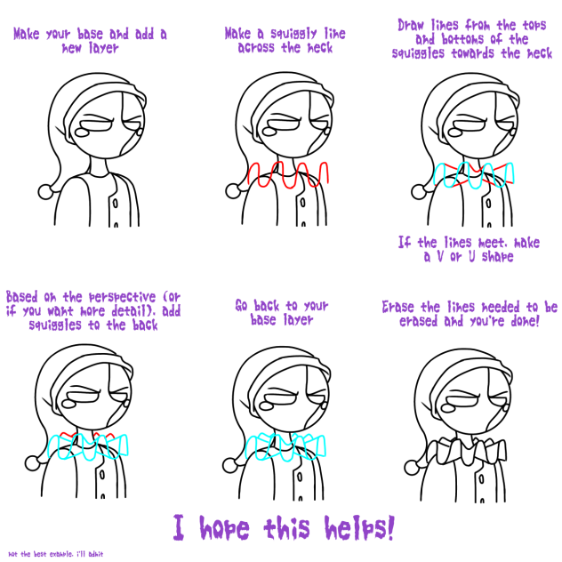 How to Draw the Squiggle Neck Thing