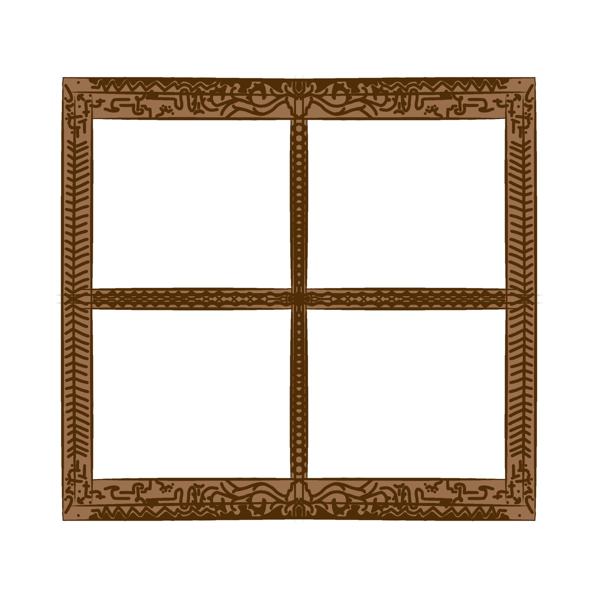 double glass antique window - ibisPaint